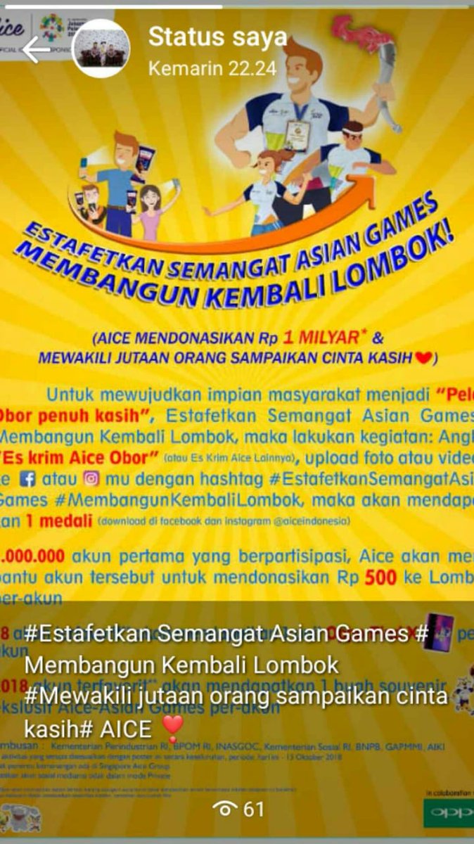 #estafetkansemangatasiangames #membangunkembalilombok #aicebanten