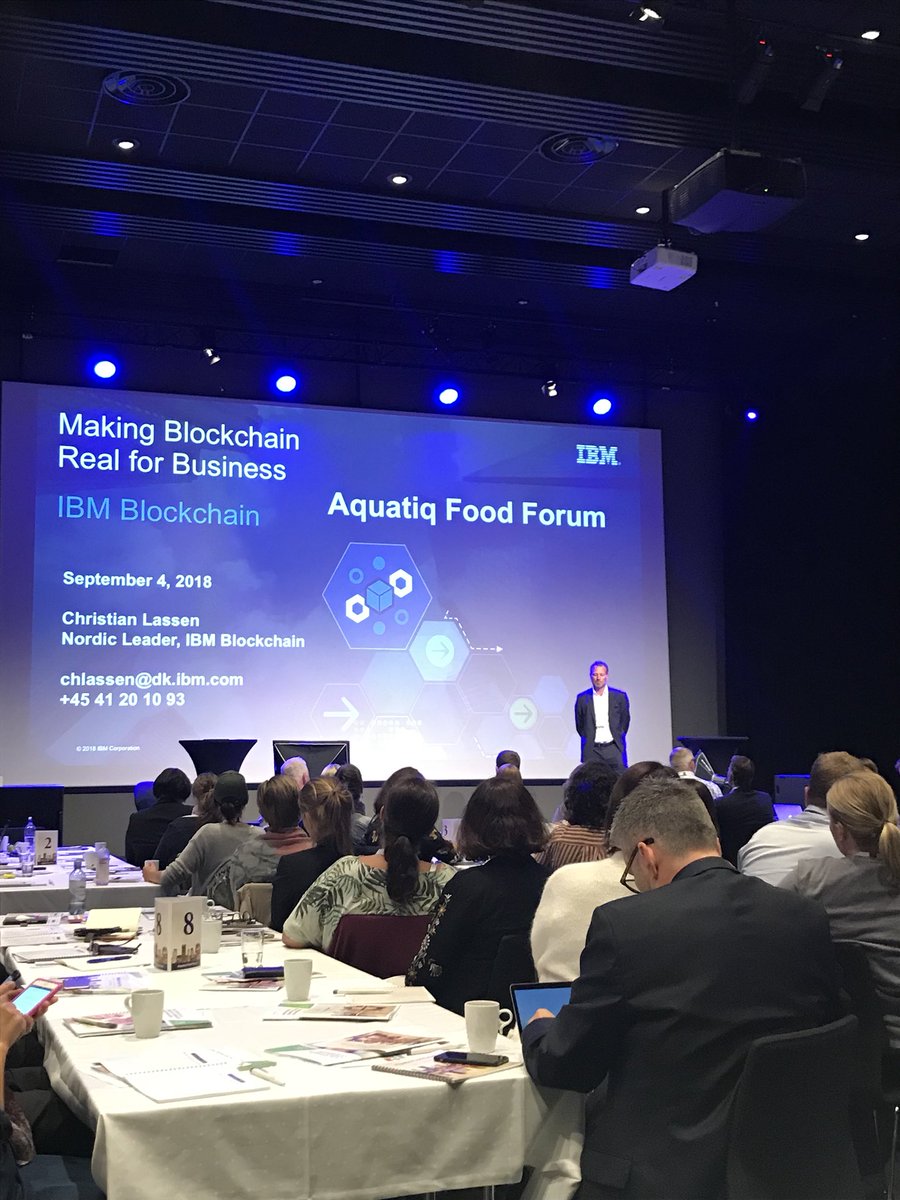 IBM Blockchain på Aquatiq Food Forum! #aquatiqfoodforum #IBMBlockchain