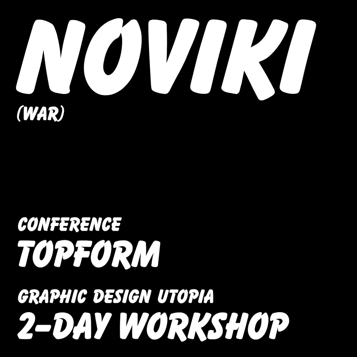 intlinternation's tweet photo. Enter Design Eutopia with @_noviki! 👽

Noviki will be on the TopForm stage at The Mitchell Library on Friday the 19th of October, as well as hosting a 2-day workshop on Saturday the 20th and Sunday the 21st of October at @The_Lighthouse! 👏

https://t.co/LEtUbKLCZS https://t.co/myrxQLNVB0