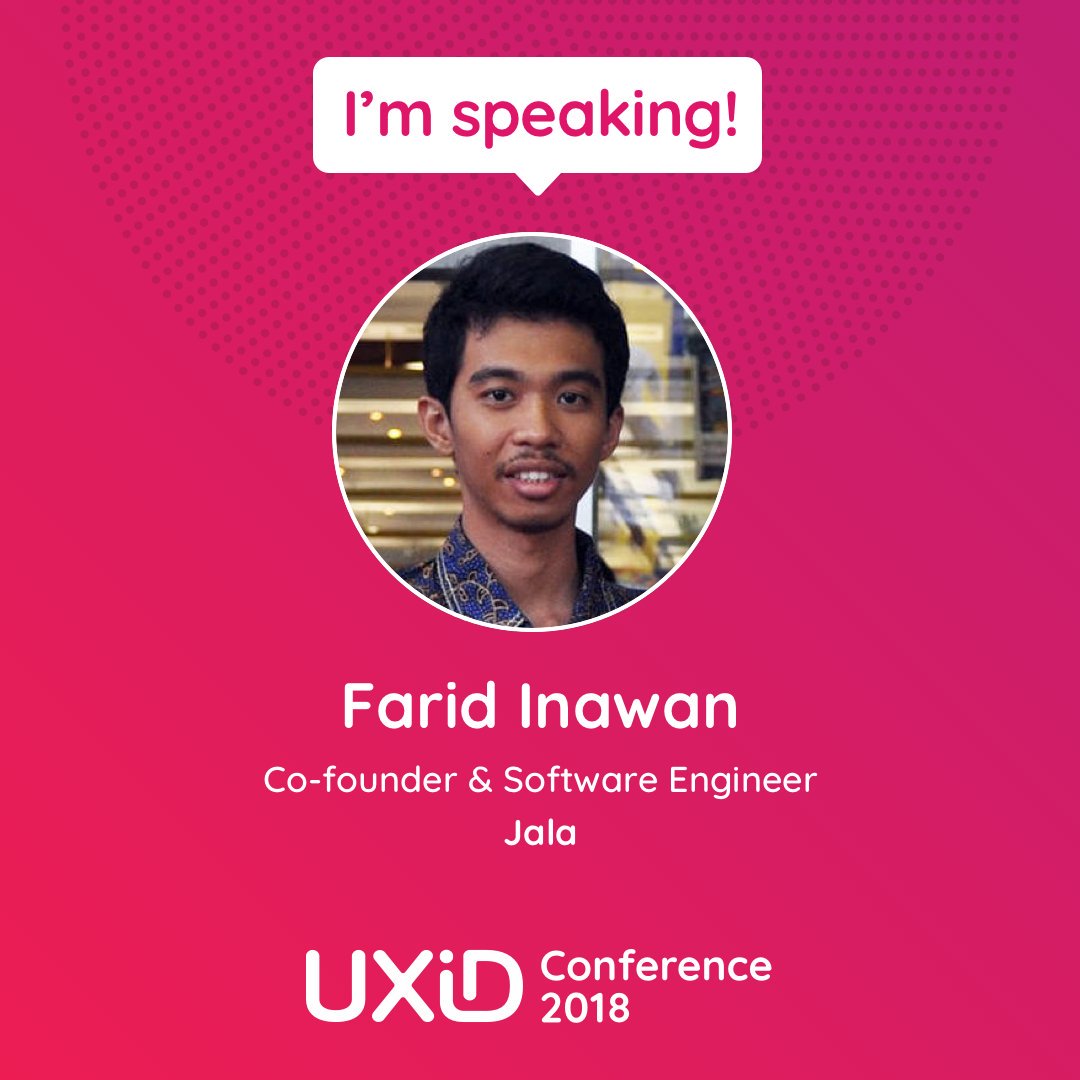 uxindonesia's tweet photo. Introducing UXID Conference 2018 speaker:

Farid Inawan @frdinawan
Co-founder and Software Engineer of Jala @jalaiot

#growinginux #UXID2018 #UXID #UXCONF #conference #uxconference #uxindonesia #uxevent #indonesia #jakarta #UX #UXD #UXDesign #Design #iot #arduino https://t.co/BR4Xpo2L3K