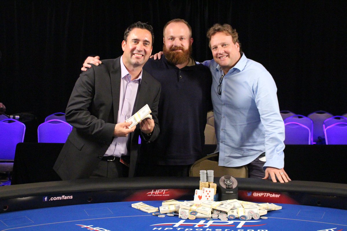 HPTPoker's tweet photo. Jake Baumgartner went wire to wire at a stacked final table in Chicagoland Monday to take home the HPT title and $206,114. Congratulations Jake!

Next stop is Black Hawk, Colorado September 12-24 for another anticipated $1M prize pool at @gates_poker. https://t.co/SQC1giqmAH
