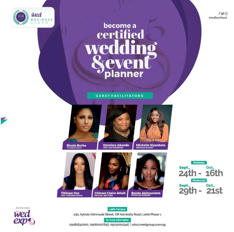 lagosgo_'s tweet photo. Becoming a certified wedding and event planner just got a lot easier.  Contact us via Dm or call 08095556138, 0809556137, 09090006832, 09081840000 for further enquiries.
#tiredof9to5 #BellaNaijaWeddings 
#chaseyourpassion
#Lagos https://t.co/Pdyuo1pw7n