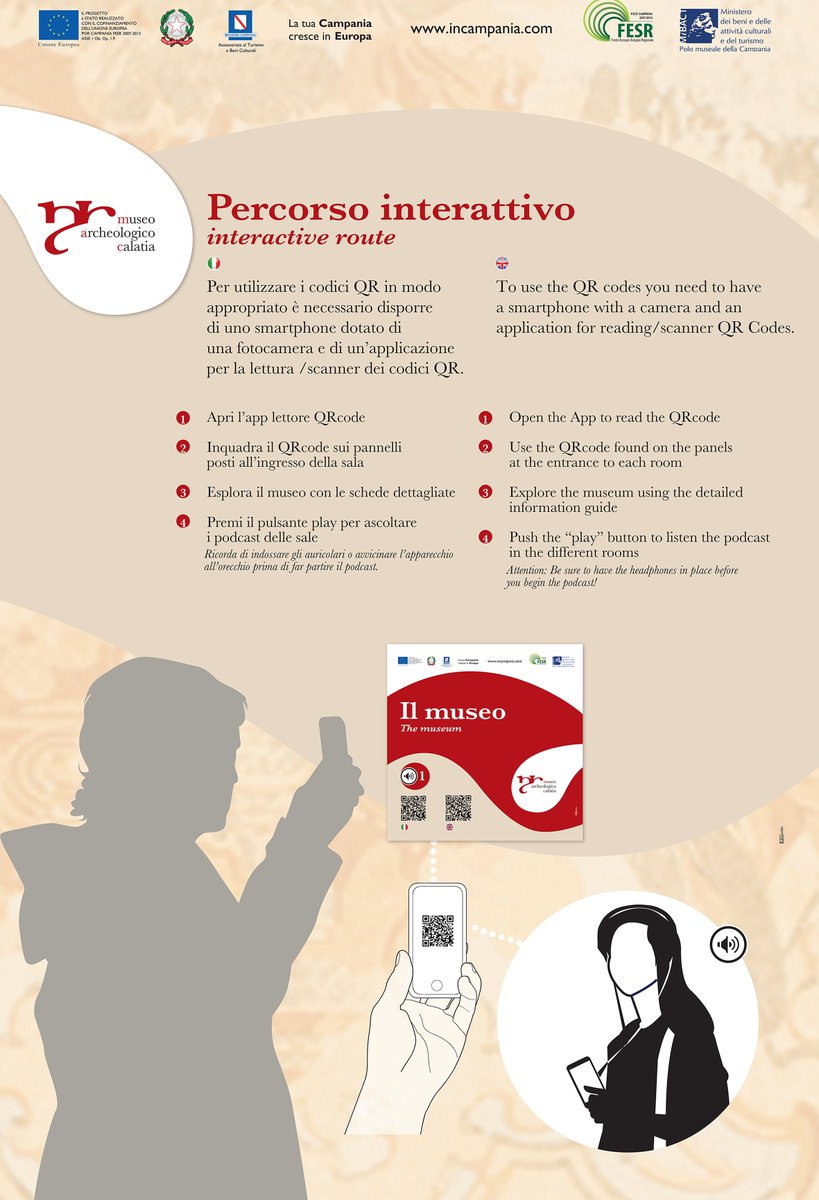 solo e spaesato al museo? ti basta uno smartphone per accedere al nostro percorso interattivo e ascoltare i podcast in italiano e inglese! #museocalatia
#museivispi #museiinterattivi @Polonapoli <a href="/museitaliani/">museitaliani</a>