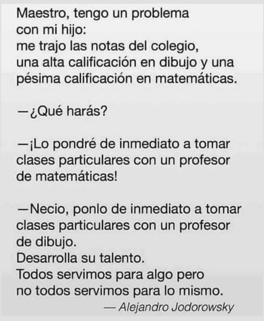 marccarmona's tweet photo. Efectivamente este es el planteamiento de muchos docentes by @alejodorowsky. Más pedagogía, menos currículum. #aprendizaje #EducaciónPública https://t.co/hRNK4Vls3f