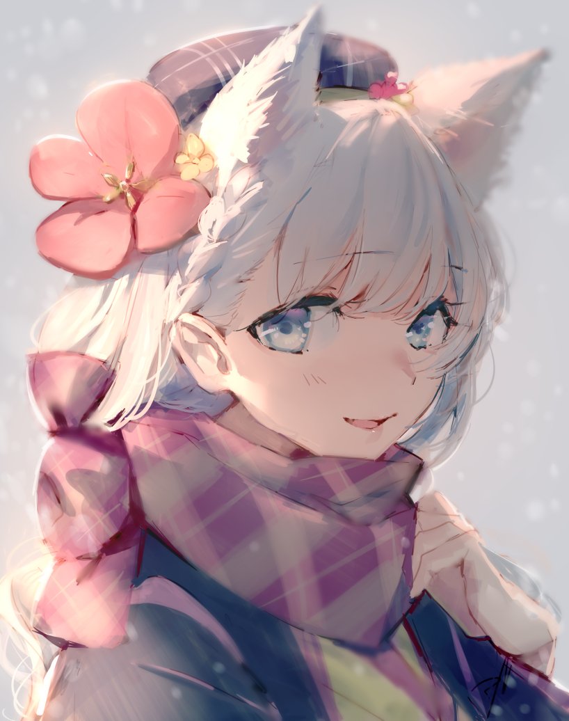 「【アイコン制作】師走 冬歌さん(@IloveAnime1208)のご依頼でアイコ」|めばるのイラスト