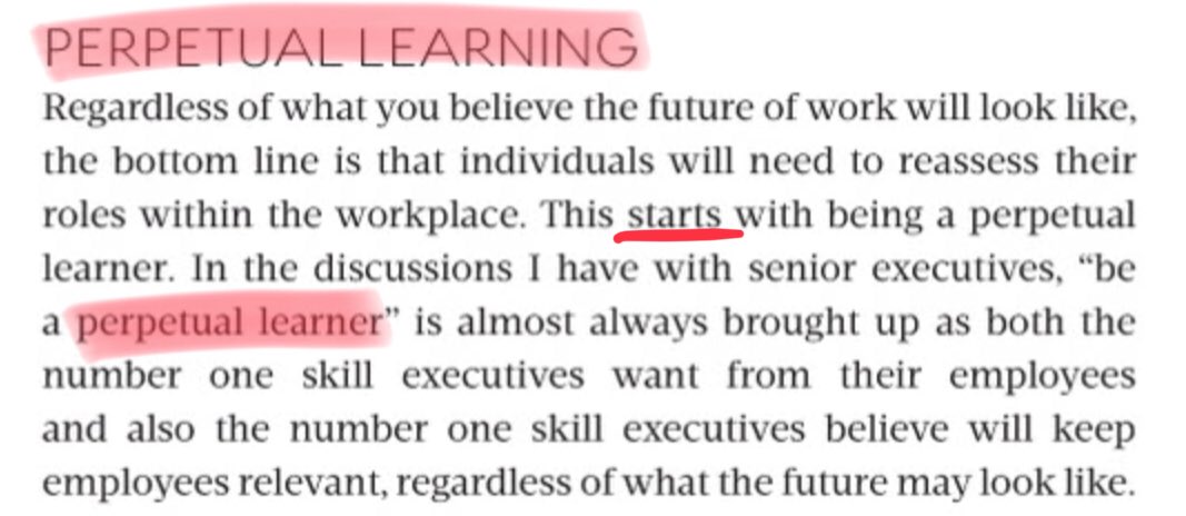 andrewbergh's tweet photo. The future of work starts with being a perpetual learner. #edchat #eduflows thanks @jacobm https://t.co/Lu584UlPMg
