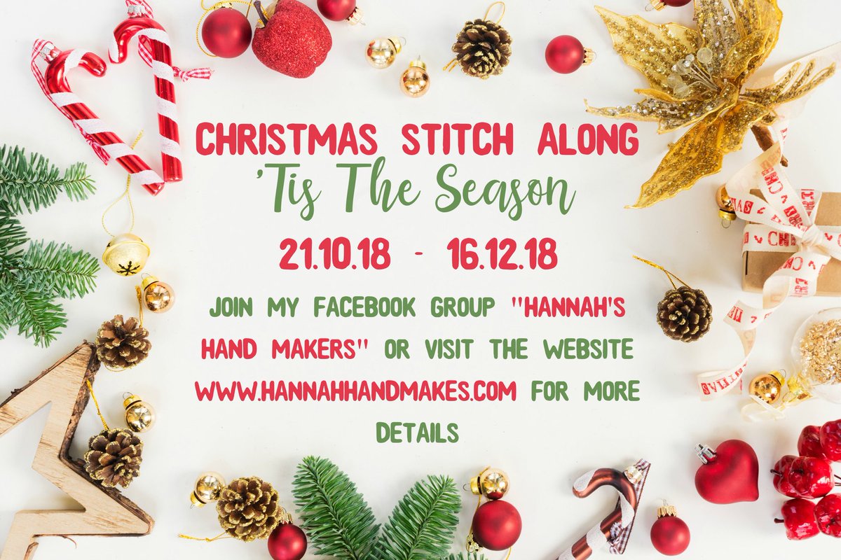 hannah_makes's tweet photo. It’s that time of year again 🎄🎄 All the details of this years Christmas SAL are up on the blog (link in bio) and the kits will be available to order from Friday! There’s also a giveaway to win one in my Facebook group ❤️ #SAL #crossstitch #xstitch https://t.co/ENJgNzC5FW