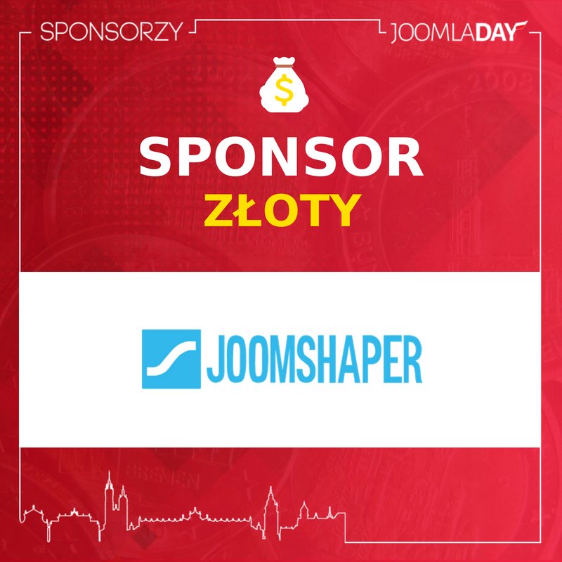JDayPoland's tweet photo. Drugim złotym sponsorem #JoomlaDay jest firma @JoomShaper 🎉🎉🎉 Dziękujemy! ❤️

#JoomlaDayPoland #JDay #JDPL18 #Joomla https://t.co/RGHixYcRe7