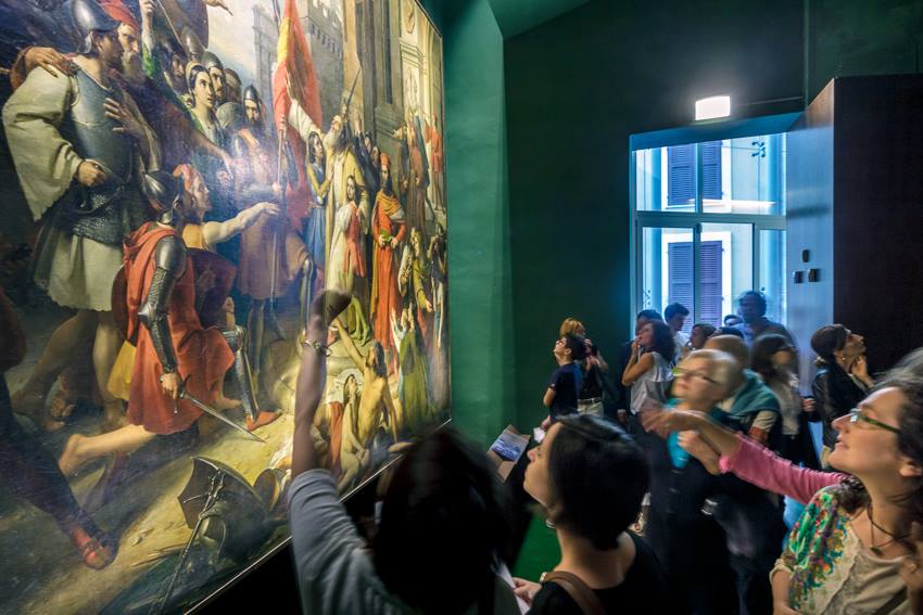 ComuneAncona's tweet photo. Il giuramento degli Anconetani di Francesco Podesti è tornato in @Pinacoteca_An dopo il restauro. Da venerdì 7 settembre alle 19 si può ammirarlo nella nuova collocazione del museo di via Pizzecolli. #arte #Museo #Podesti #Ancona https://t.co/Gi5OzYfprK