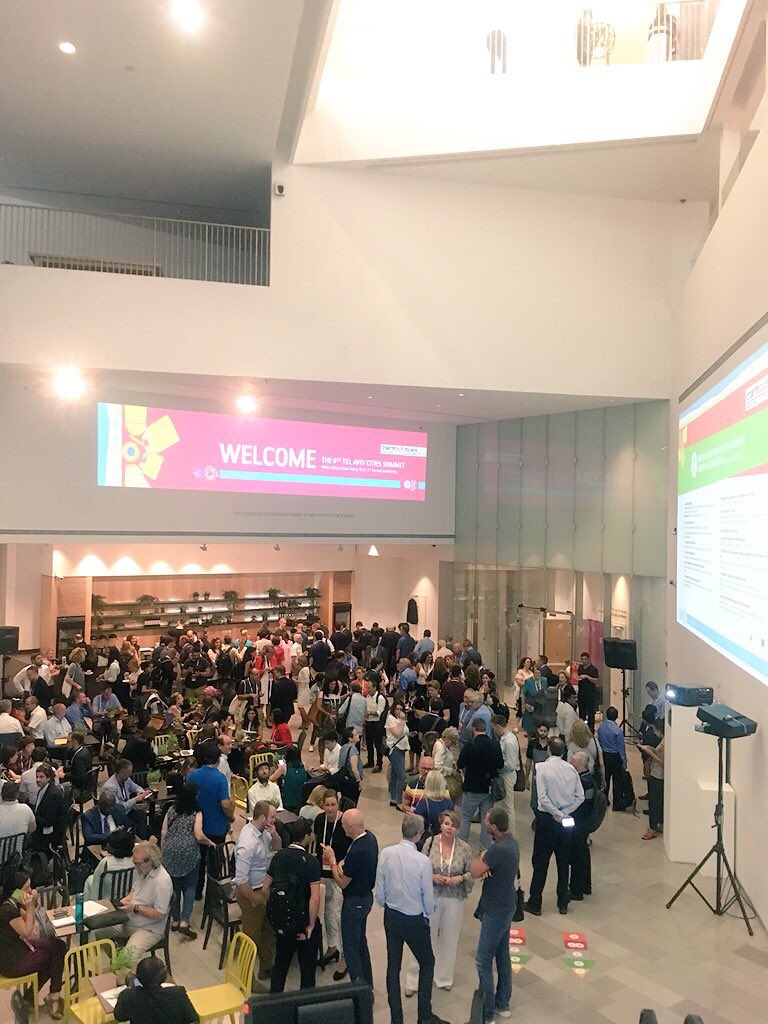 spainnovaISRAEL's tweet photo. Hoy @CDTIoficial presente en la novena cumbre sobre ciudades inteligentes en Tel Aviv: Tel Aviv Cities Summit, in the framework of the DLD Innovation Festival https://t.co/9LHsFyvSCZ