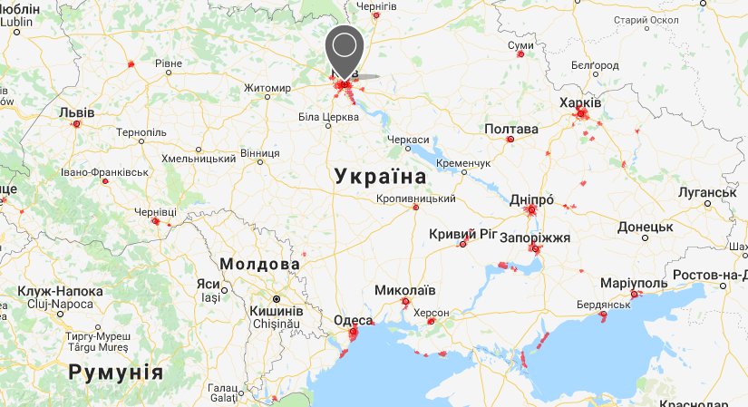 Карта украины кривой рог на карте