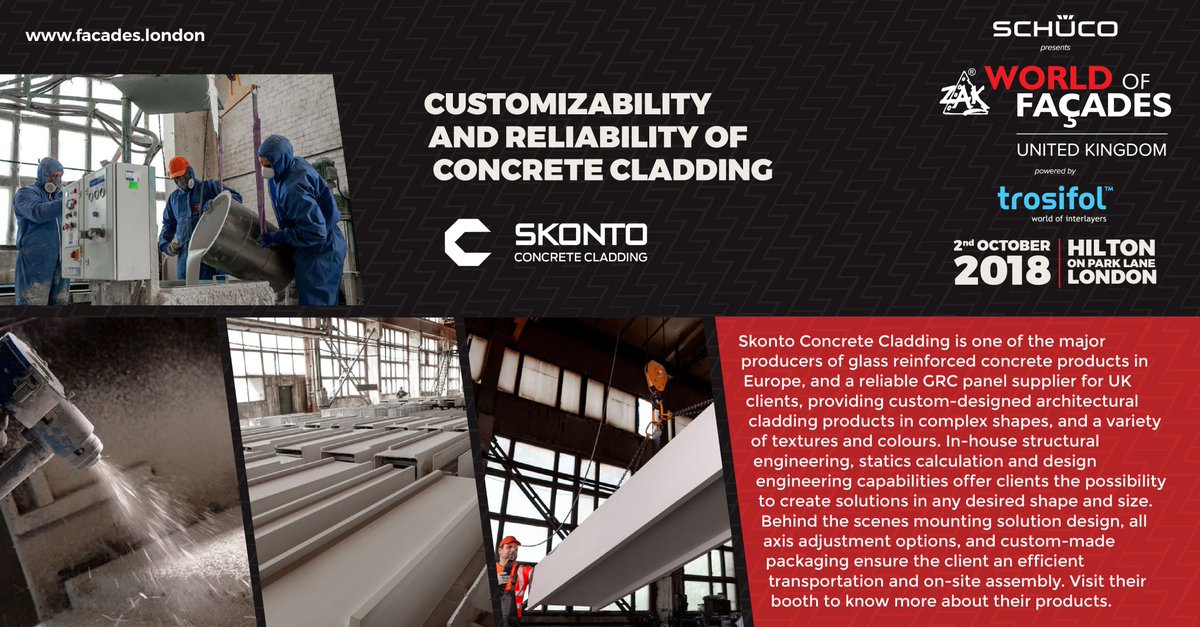 zakwof's tweet photo. Know more about Skonto Concrete Cladding in their stand at @zakwof Melbourne on 2nd October 2018 #zakwof https://t.co/5jT9eciNUi