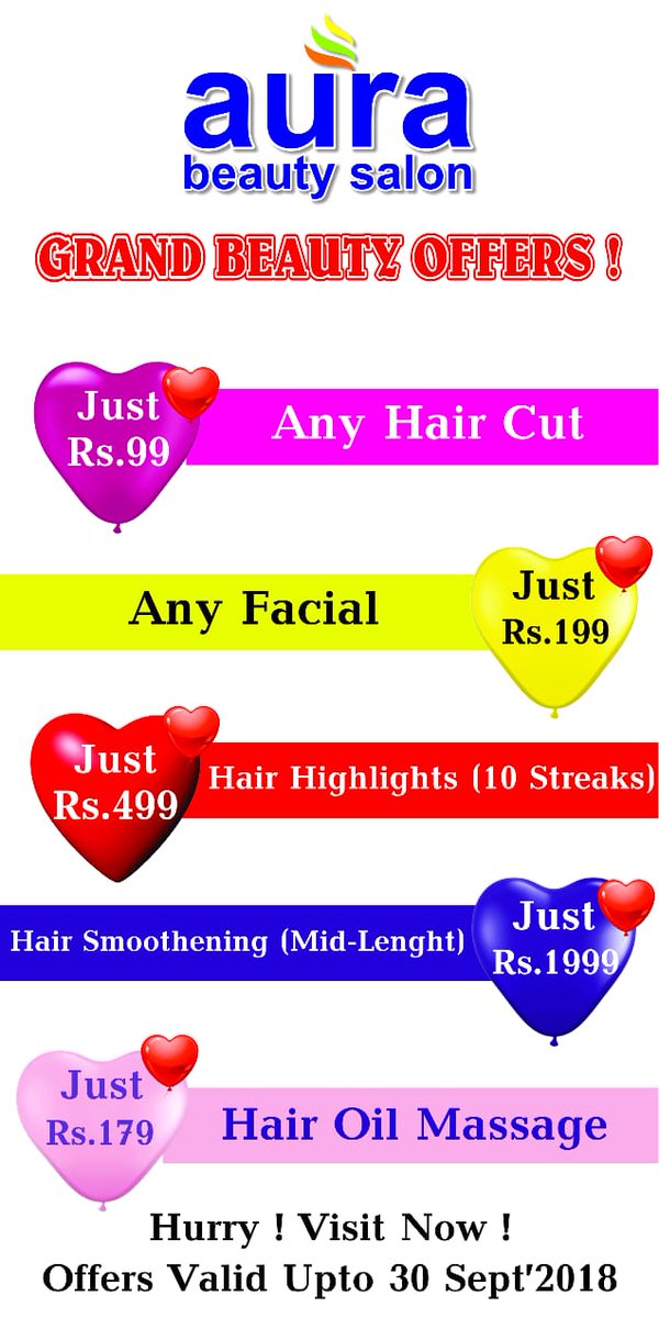 aurathesalon's tweet photo. @maladwest #GrandBeautyOffers Visit Aura Beauty Salon , Next to Kathiyawad Hotel , Mahila College Road , Malad West or Call 9664143366 #MaladWest https://t.co/7fPYpW5Lsh