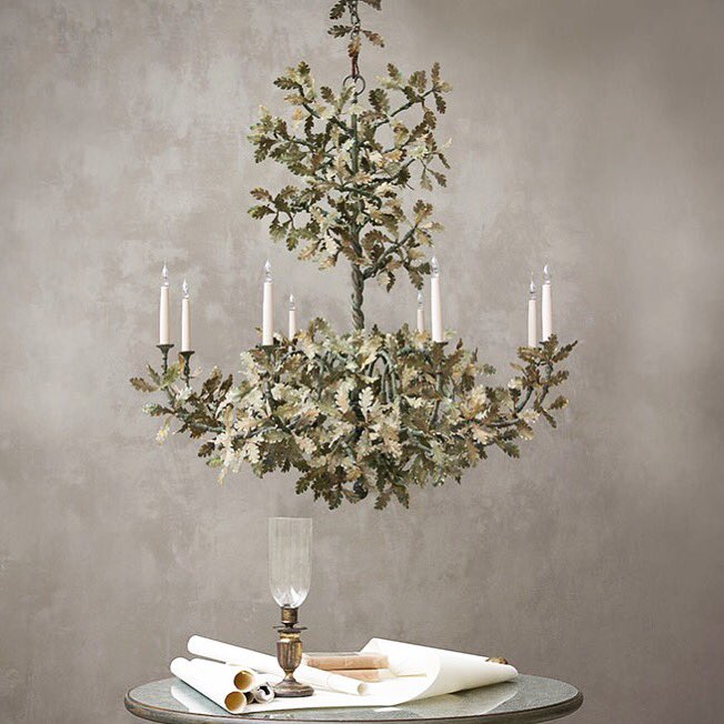 Was speaking about statement lighting pieces at a meeting yesterday so thought I’d share this amazing Oak Tree chandelier by <a href="/coxlondon/">Cox London</a> - an absolutely stunning hand-forged piece which can be made bespoke to your individual requirements. 👌🏻#chandelier #lighting #interiordesign