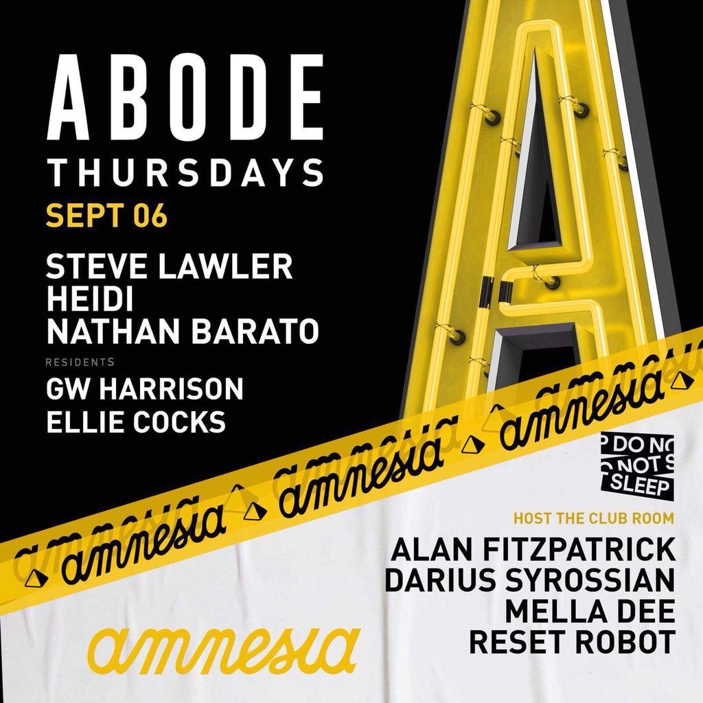 CocksEllie's tweet image. This Thursday I’m bad at @Amnesia_Ibiza with a power line up for @AbodeRecords x @DoNotSleepIbiza ! #ibizathursdays