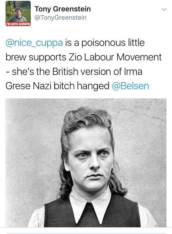 GnasherJew®גנאשר on Twitter: "I spy with my little eye an antisemite. Tony Greenstein expelled from @UKLabour who abused the Grandchild of Holocaust survivors with this.… https://t.co/zII22MYus9"
