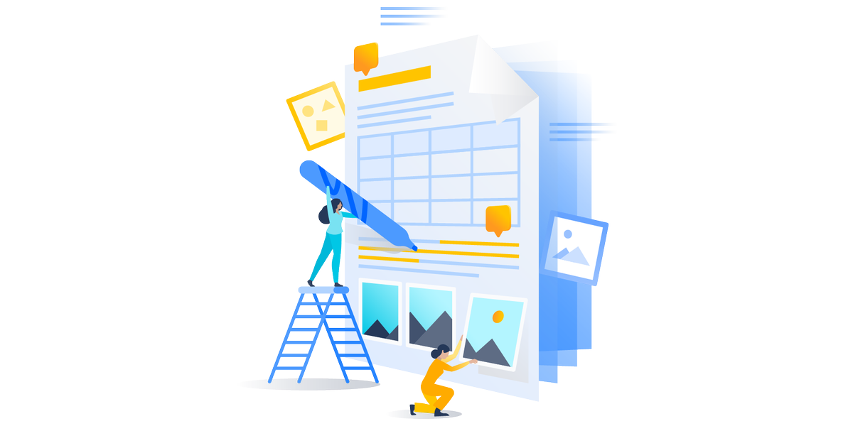 Confluence's tweet photo. At #AtlassianSummit this morning🌞? Don't miss out on our Demo Den Session "Put your best work forward with Confluence Cloud" at 11:25 a.m.! You'll learn how to move work forward while keeping your whole team on the same page 📄 https://t.co/lWxTKllW2N