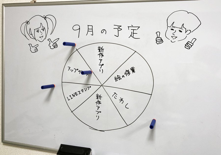 9月の予定です!
がんばります! 