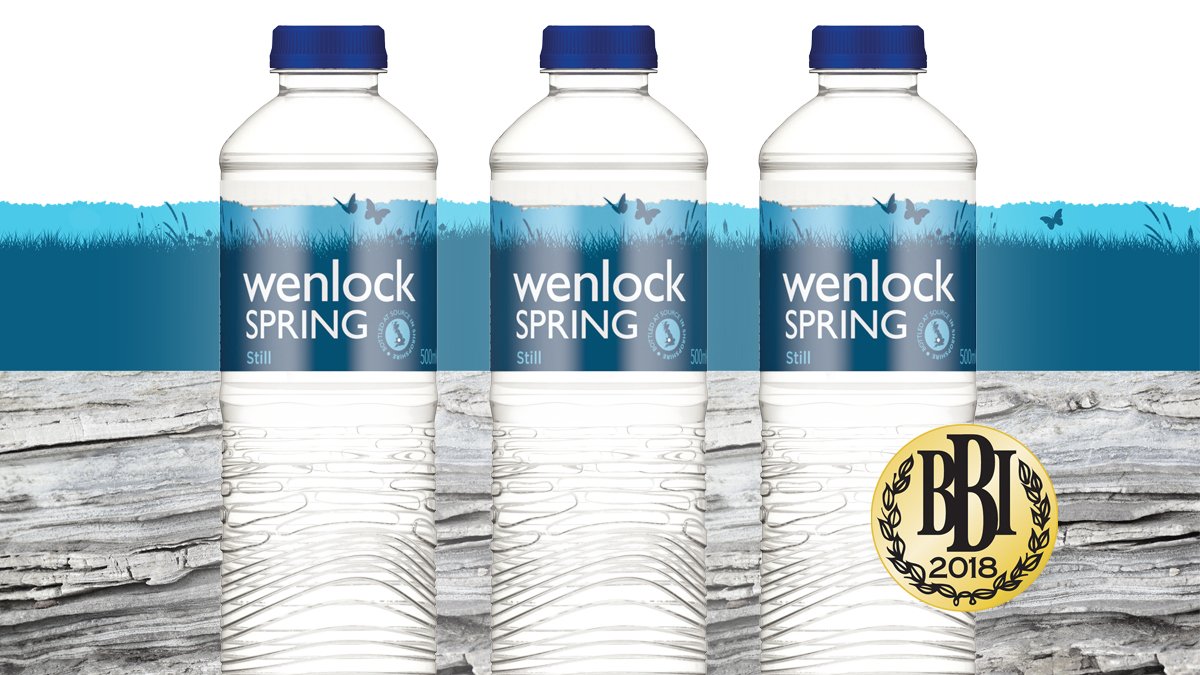 HurricaneDsgn's tweet photo. Check out our strata design for @Wenlock_Spring new bottle – it’s made from over 50% recycled plastic and now a gold BBI award winner too! https://t.co/oa8srjlSrP #awards #packagingdesign #brands https://t.co/FDMhbb8WfV