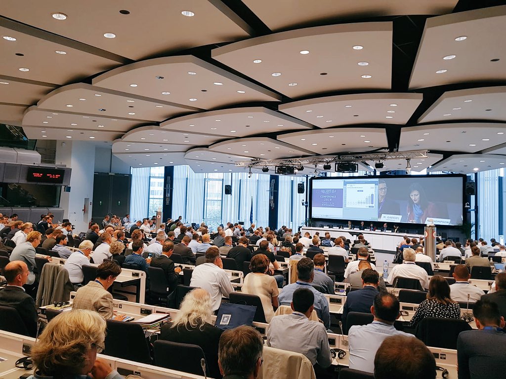 GabrielMariya's tweet photo. The #DigitalEra offers many advantages but also many challenges. #OpenData #CloudTech #Cybersecurity #DataProtection are all at very high stake &amp; we need to proactively work to get the most 4 the benefit of our citizens &amp; businesses  #CERTEUConf2018 @GIngestad @kenducatel https://t.co/GrELCl8K6W
