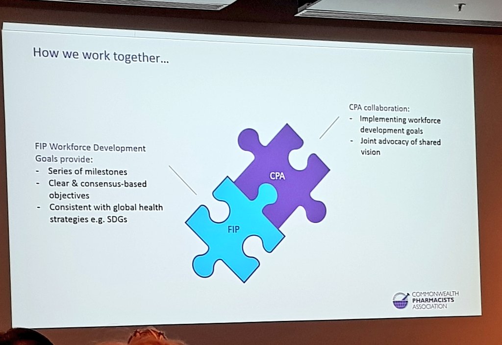 How @CW_Pharmacists and @FIP_org  work together esp around workforce developmental goals

#sharedvision #change #Workforce #developmentgoals