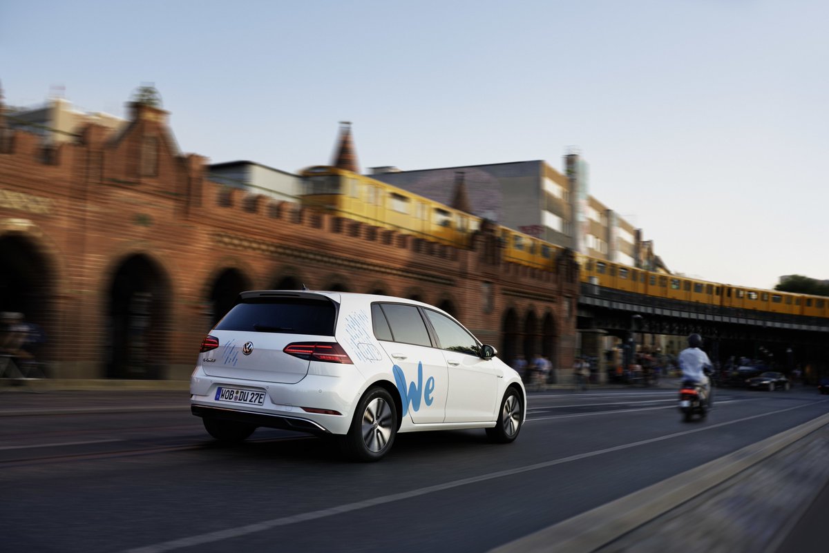 Volkswagen lanza amplio servicio de car sharing eléctrico bajo la marca #WeShare. La 1ª flota de vehículos se desplegará en Berlín, y constará de 1.500 e-Golf cuando el servicio empiece a funcionar en el segundo trimestre de 2019. Más info ➡️ bit.ly/WeShareVW