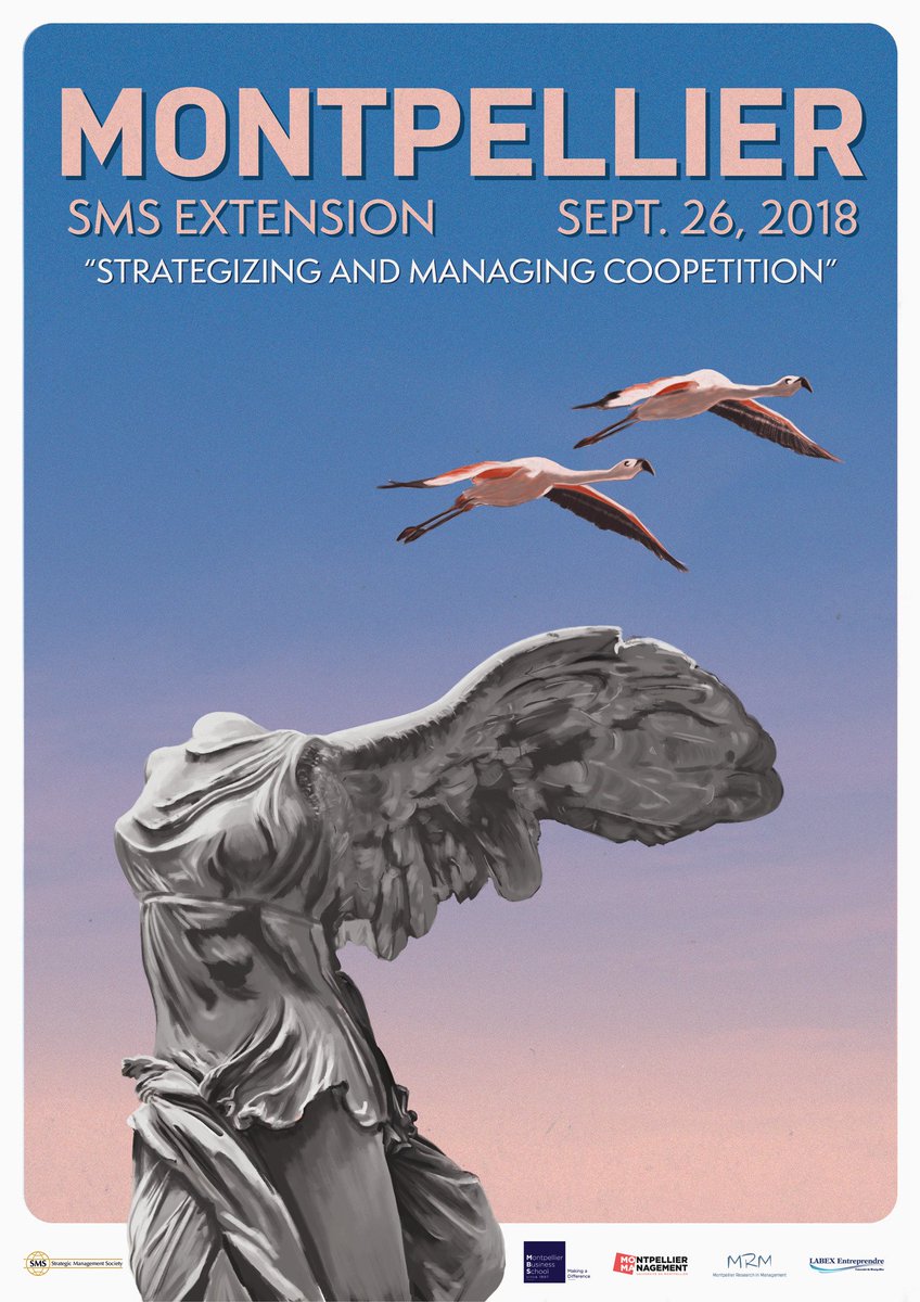 pchiambaretto's tweet photo. Join us and register for the @Strategic_Mgmt SMS Extension "Strategizing and Managing Coopetition" jointly organized by @Montpellier_BS and @umontpellier on Sept 26th ! In presence of the most-cited authors on #coopetition ! Register here https://t.co/rqEz5q7MPi https://t.co/8Dc6HJ08ed
