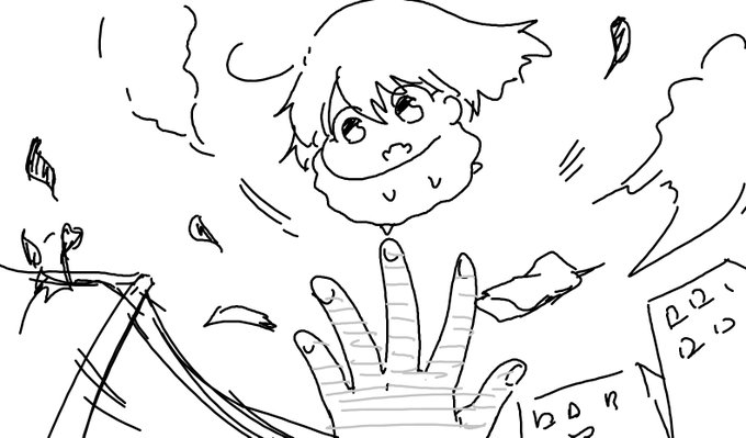 飛ばされていくみにろりちゃん 