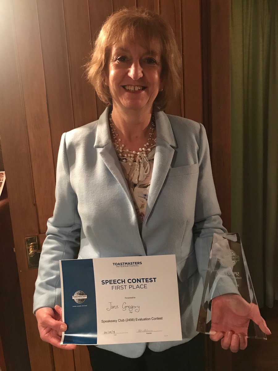 Great speech evaluation contest ⁦<a href="/SpeakeasyClubNZ/">SpeakeasyToastmaster</a>⁩ tonight.  I won 1st place and will represent the club at Area contests in February! #challenge #extendyourself #feedback