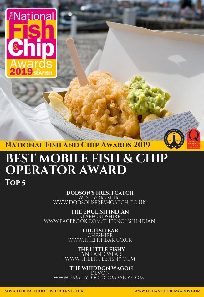Congratulations to the top 5 Mobile Fish and Chip Operators!

Read more ➡️ federationoffishfriers.co.uk/news/2550.htm