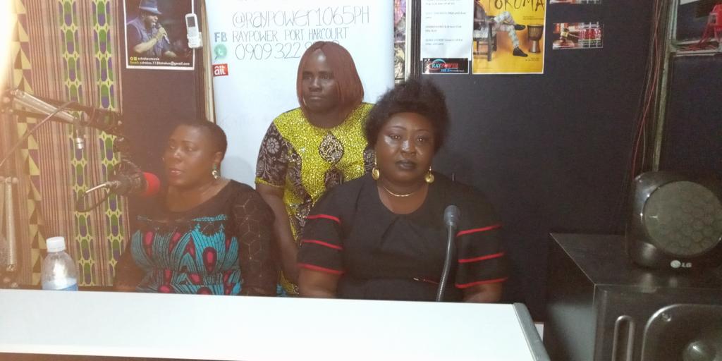 RIWA2019's tweet photo. Rivers Women Alliance was @RaypowerPH to talk about issues relating to the advocacy for a Riverine governor. https://t.co/Q67yu2u8eL