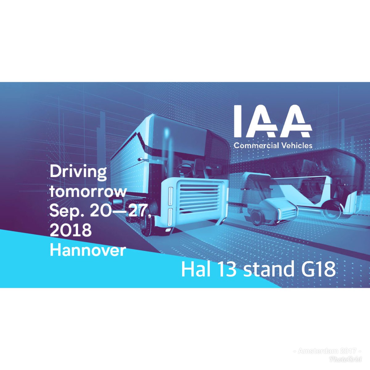 Van 20 September tot en met 27 September is ABK Kunststoffen &amp; Multi-Cab samen met onze Duitse partner Eurotech Automotive weer vertegenwoordigd op de IAA in Hannover.

Wij verwelkomen u dus graag op onze stand in hal13 stand G18.

Dagelijks van 9.00 uur tot 18.00 uur.