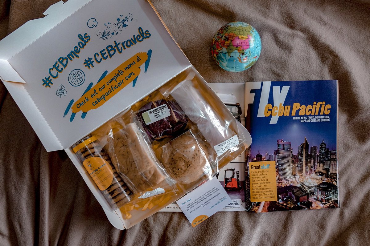anagon's tweet photo. New onboard treats from @CebuPacificAir! Perfect for short flights! βοΈ
Thanks for sending some over, sarap iimagine asa flight ako today hehehe! πβ₯οΈ #CebMeals #CebTravels https://t.co/K7EVXMcN9X