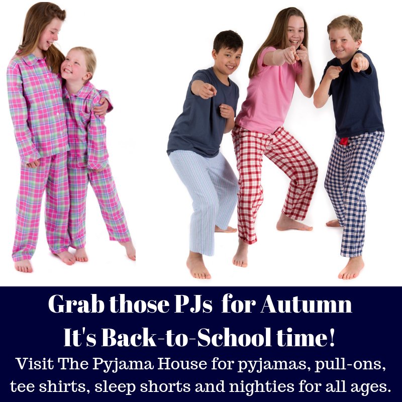thepyjamahouse's tweet image. Autumn approaches!  Back to School.  PJs for all ages in cosy flannel or fine cotton on our website now!  #backtoschool #autumn #flannelpjs