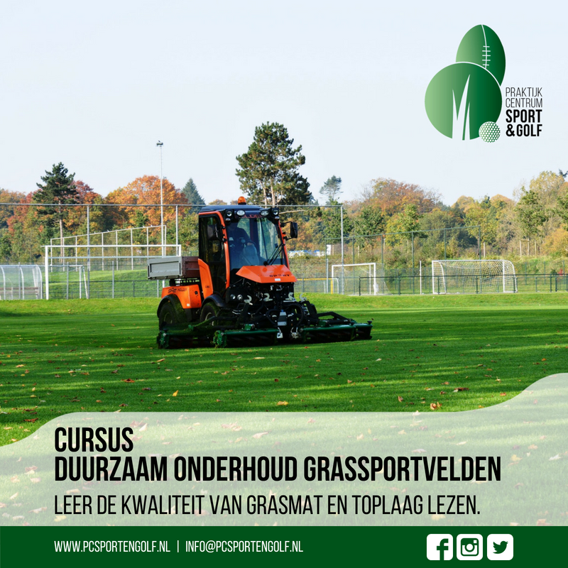 In vijf intensieve en praktijkgerichte trainingsdagen legt u de basis voor modern professioneel en duurzaam onderhoud van #grassportvelden. webshop.pcsportengolf.nl/Opleiding.aspx… #gras <a href="/sportvelden/">@sportvelden</a>