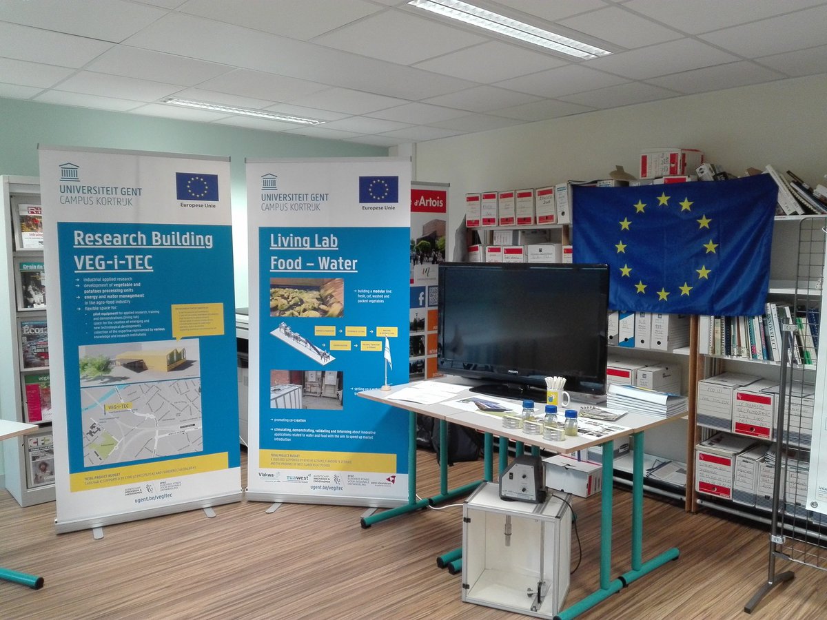 M_Chys's tweet image. @UGent #CampusKortrijk is ready! #VEGiTEC launch @AdrianorHDF @InterregFWVL @interreg_gotoS3