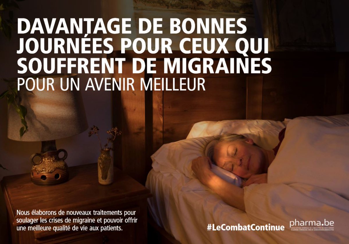 pharmabe's tweet photo. Vous souffrez de migraines ? Cette maladie neurologique touche 15 % de la population mondiale. C'est la semaine de sensibilisation à la migraine, elle vise à informer le public et à réduire la stigmatisation #LeCombatContinue Vidéo : https://t.co/7tj2bRVGyS https://t.co/upXFVuFDgJ