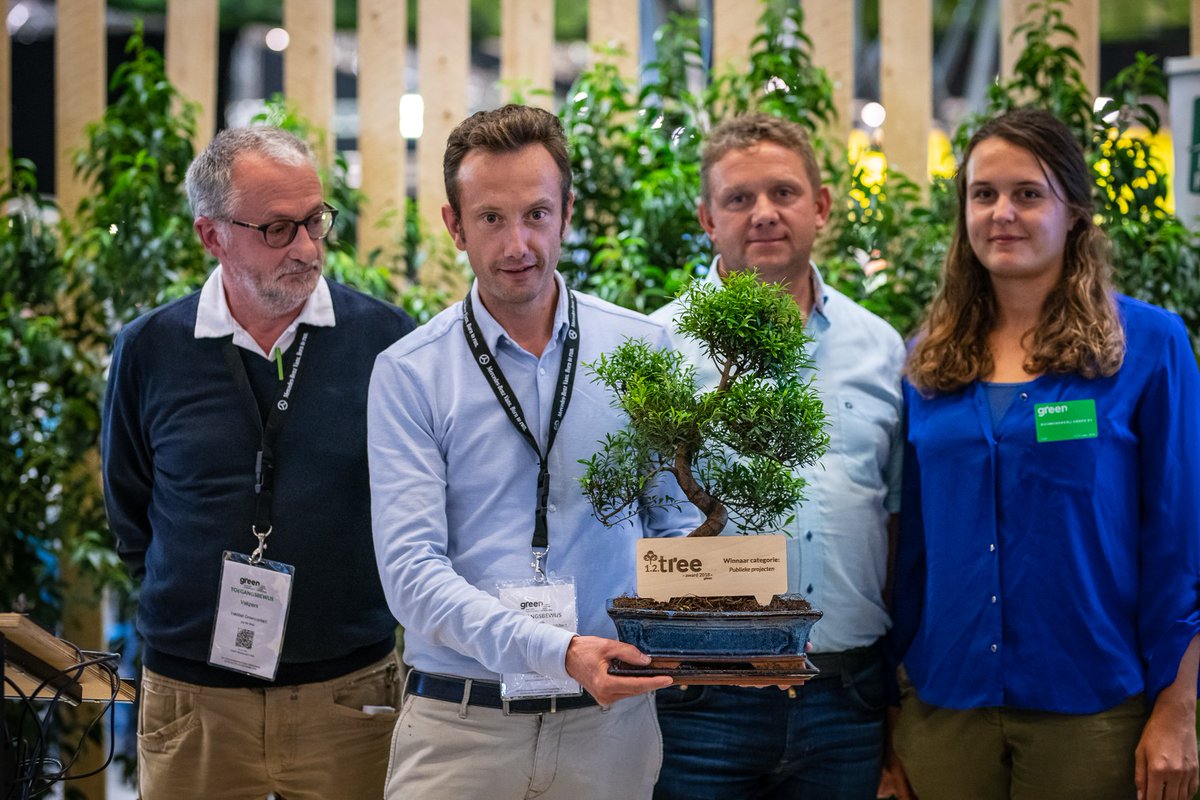 GreenExpoBE's tweet photo. De winnaars van de 1.2.Tree Award zijn bekend! Lees er hier alles over: https://t.co/o2WXOpQAs9. 

#green18 #12treeAward https://t.co/CEs4Qlw8ZY