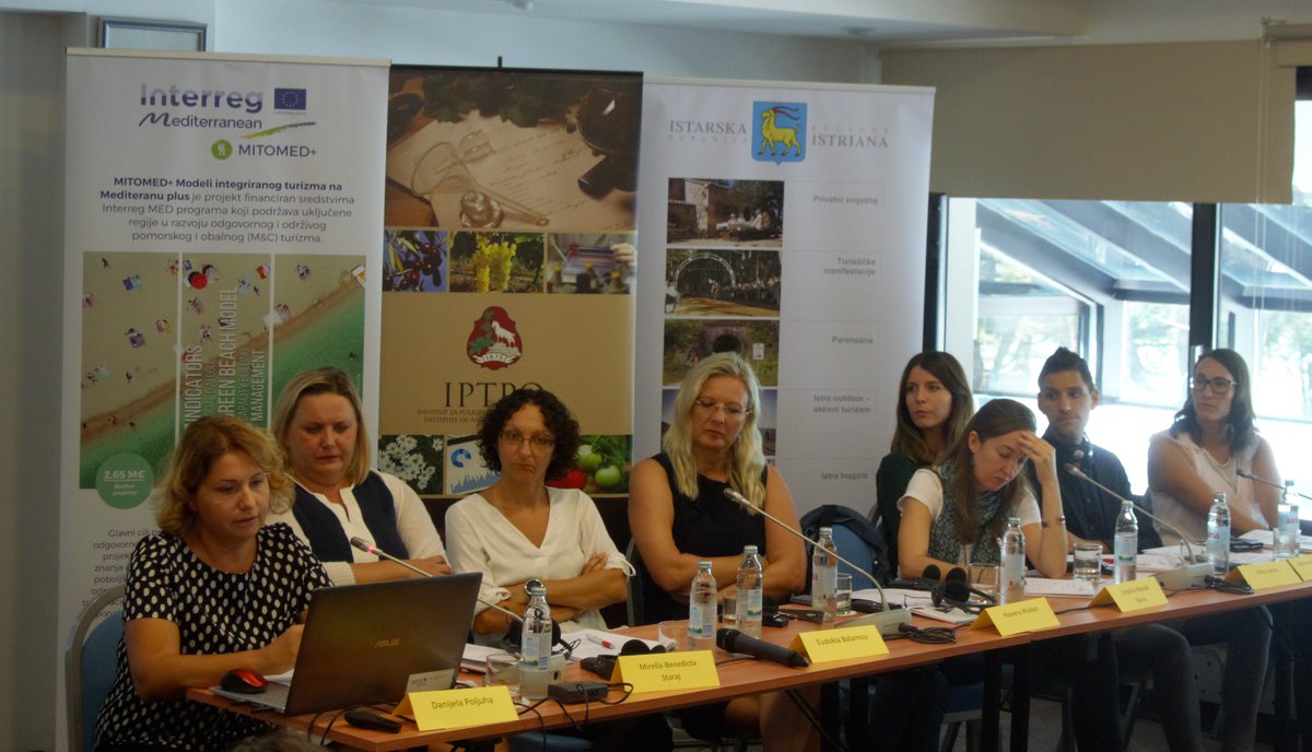 NECSTouR's tweet image. Presenting the #GreenBeach #SustainableModel and the 15 new #Sustainable beaches in the #Mediterranean at the @MITOMEDplus_ partners meeting in #Porec 🏖️🌴🌞🇪🇺