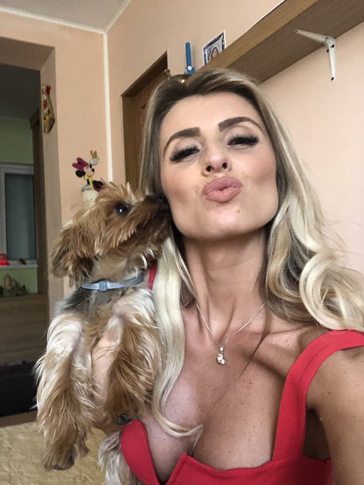 Big kiss from me and my best friend!  #TuesdayThoughts - "The average dog is a nicer person than the<a href="/tag/tuesdaythoughts"class="tags">#TuesdayThoughts</a>