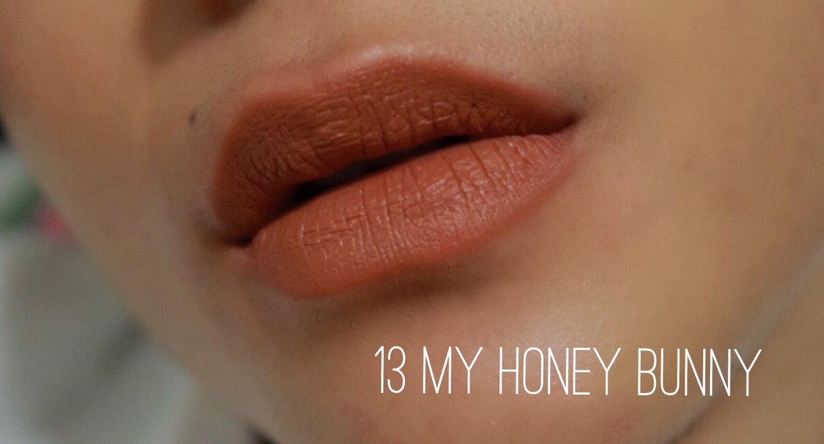 รีวิว4u2 no.13:My honey bunny สีน้ำตาลออกส้มนิดๆ สีสวยมากก เนื้อดีลื่นปากราคาขนนก มีหลายโทนสีมากไปจัดมาด่วนๆ 👄💄 #ไว้รีวิวห้ามขายของของโว้ยย