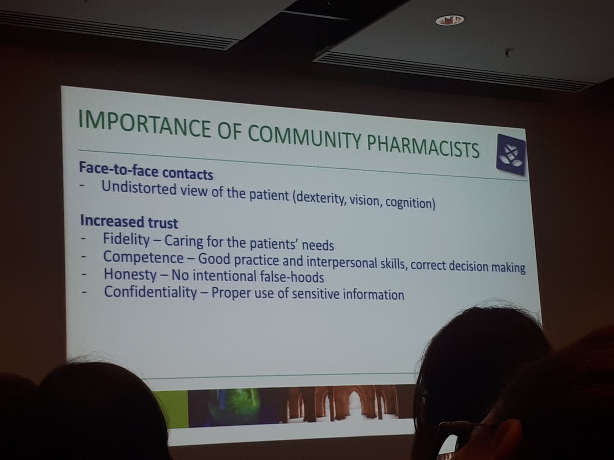 The importance of community pharmacist to promote adherence💊 #FIP2018 #FIPCongress #adhrencesession