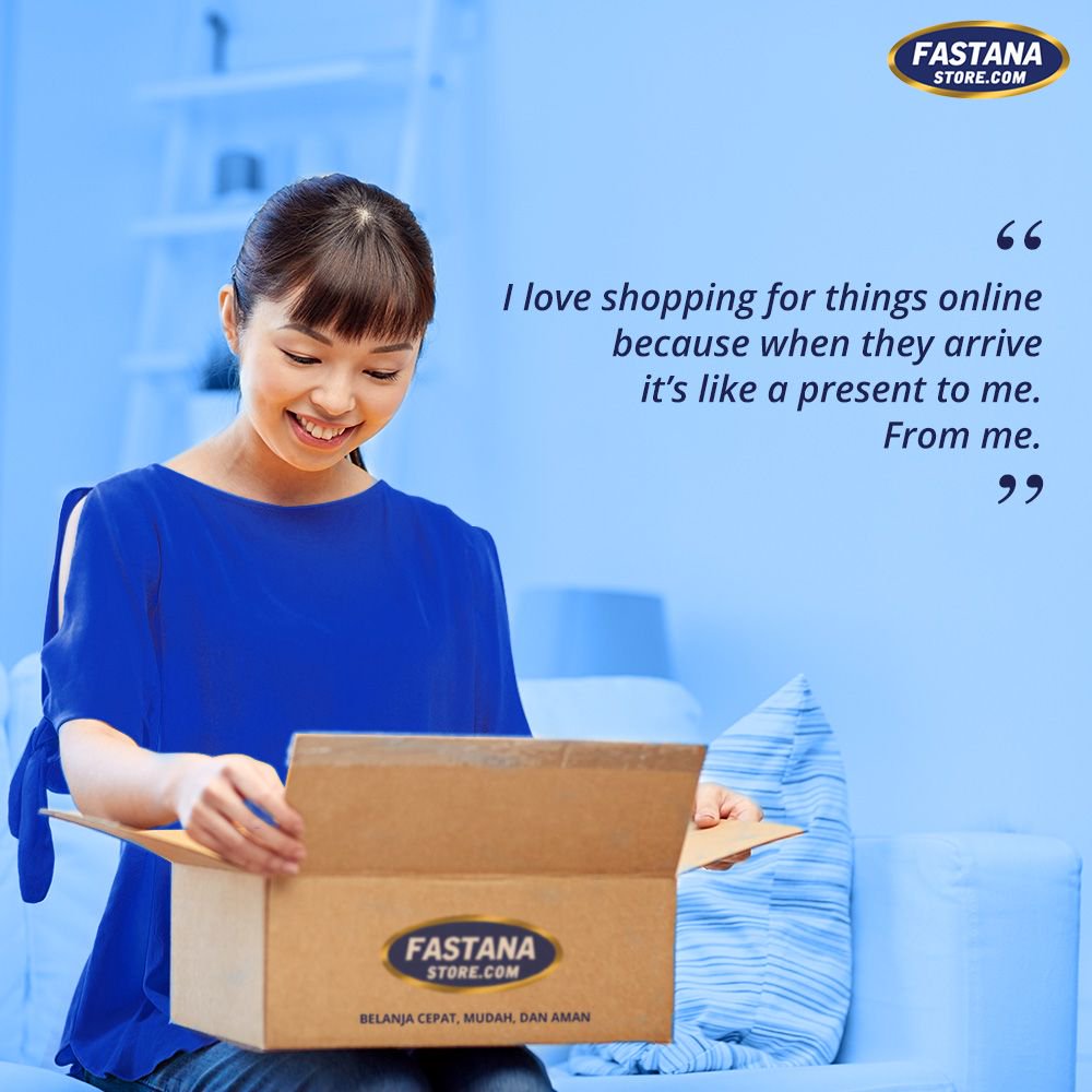kapalapistore's tweet photo. Siapa yang suka happy sendiri kalo pesanan online-nya dateng?
Zaman sekarang, belanja online emang lebih praktis dan menyenangkan ya. Lebih hemat, dan ga perlu jauh-jauh keluar rumah. Kalo kamu, apa alasanmu suka belanja online? #FastanaStore #KataFastana https://t.co/B7GExPE3pG