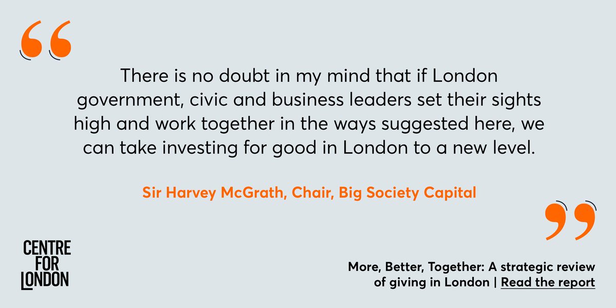 centreforlondon's tweet image. London is a national and global centre of philanthropy.

Our latest report looks at how London can give more, give better and give together: centreforlondon.org/publication/mo… #londongiving #volsec #fundraising