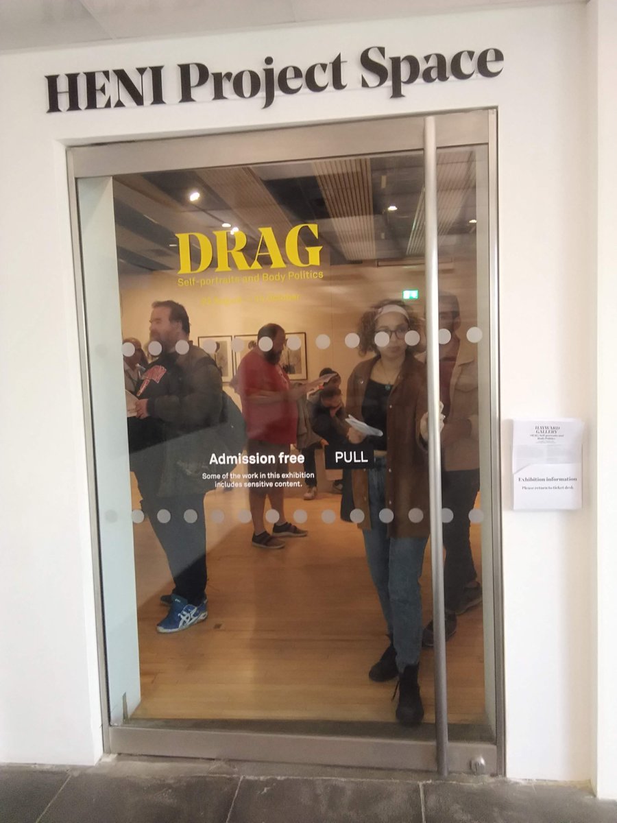 LondonersLondon's tweet photo. .#MyHotTips: I did them last month, YOU must do them this - #GALLERY - #Drag #SelfProtraits & #BodyPolitics @haywardgallery is fabulous exploration of changing face of attitudes & looks to #Identity & #Gender over past 50 years from likes of @LeighBowery & @GenesisBPO #LetsGuide https://t.co/sjaHQHXjlg