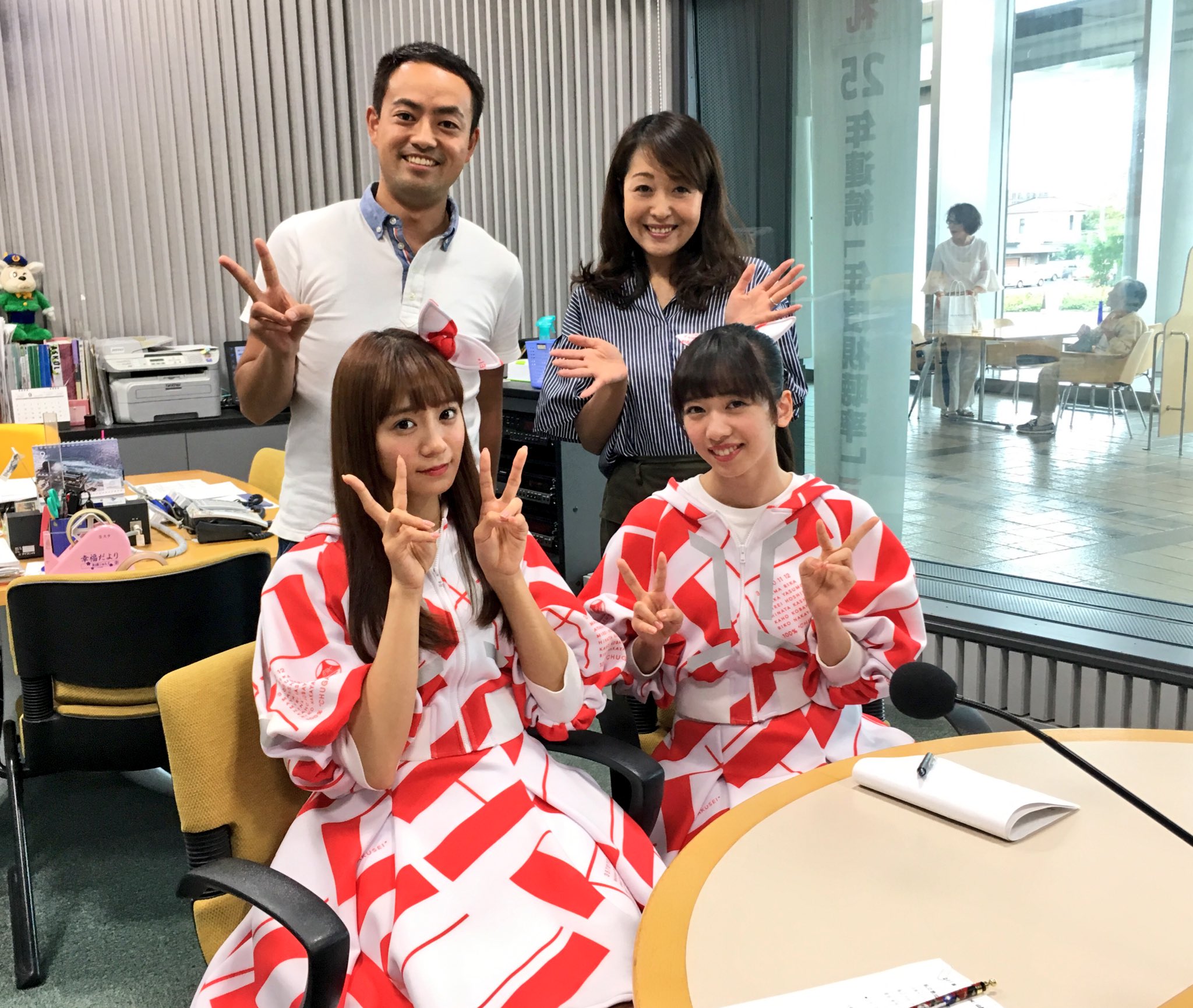 Absイベント情報 私立恵比寿中学秋田分校 この町と人と学芸会が好きだから プロモーション前半戦ありがとうございました 用務員 エビ中 秋田分校 山形編 真山りか 星名美怜 エフエム山形 岡田さん Zero 23 ラジオモンスター Ybcラジオ