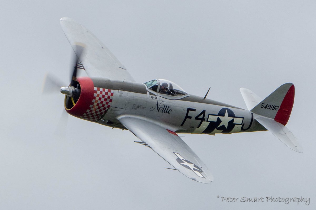 Peter_Smart's tweet photo. Fantastic display by Richard Grace in Fighter Aviation Engineering’s Republic P47D Thunderbolt “Nellie” (G-THUN) at #EastKirkby 27/8/18. Further images https://t.co/YhiQOSGJOj

#P47 #thunderbolt #AirLeasing #ultimatewarbirdflights @NX611JustJane @NX611_Pilot https://t.co/4XAo0L9o8D