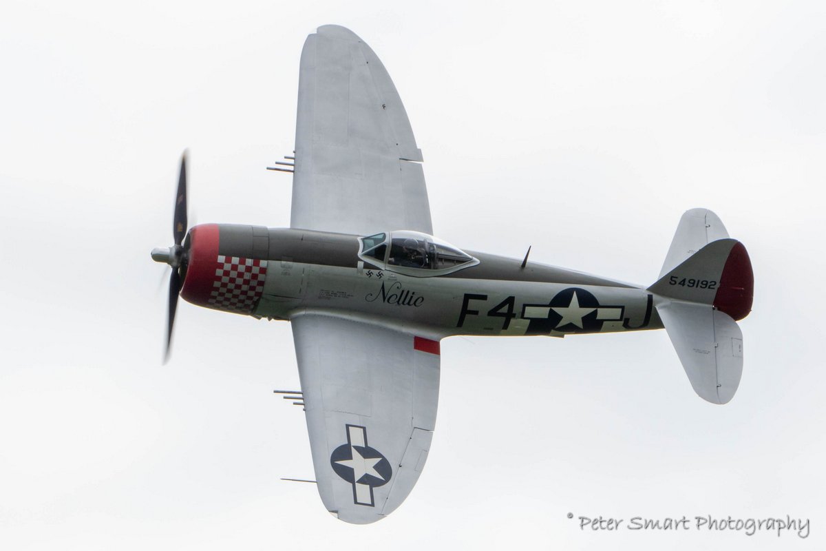 Peter_Smart's tweet photo. Fantastic display by Richard Grace in Fighter Aviation Engineering’s Republic P47D Thunderbolt “Nellie” (G-THUN) at #EastKirkby 27/8/18. Further images https://t.co/YhiQOSGJOj

#P47 #thunderbolt #AirLeasing #ultimatewarbirdflights @NX611JustJane @NX611_Pilot https://t.co/4XAo0L9o8D