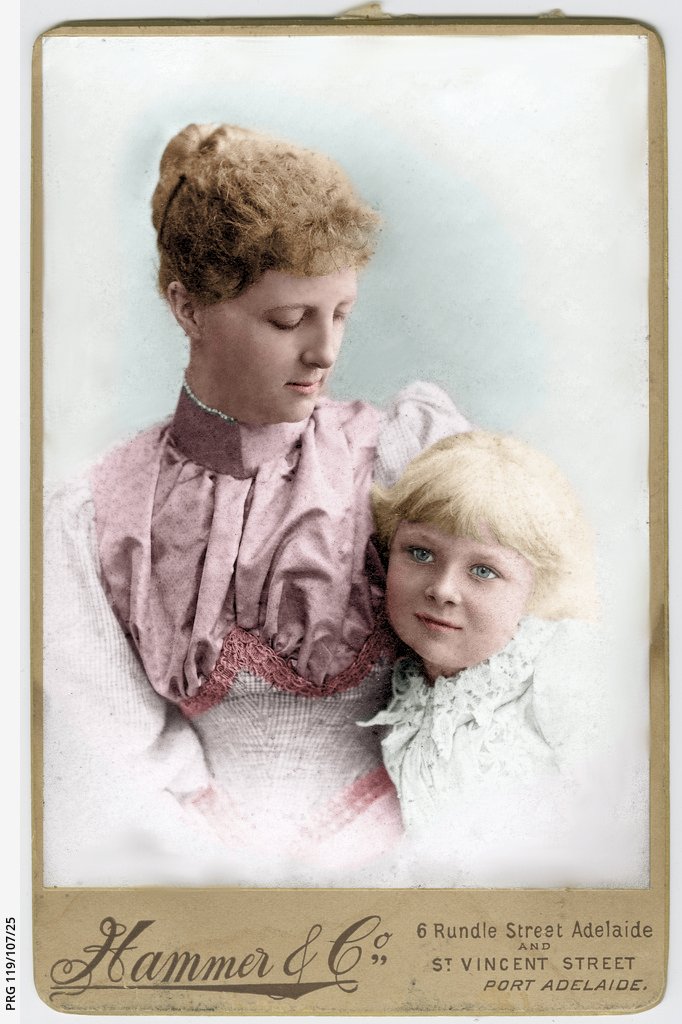 DSouza_Claudia's tweet photo. #privatecomission Portrait restoration and colorization of Alice Scammell & daughter Annette, Christmas 1892. Mould spots and stains ruin a lot of old photos. Fortunately now they can be easily (albeit very slowly :) ) removed digitally. #Genealogy #oldphotos https://t.co/i9WEq9lsNa