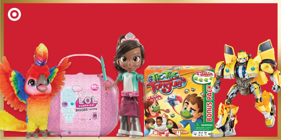 TargetNews's tweet photo. .@Target’s got 2,500 new and exclusive toys for the holiday season, and Bullseye’s Top Toys list is just the start… https://t.co/djYIZ3daXu https://t.co/PgE51zAi3L